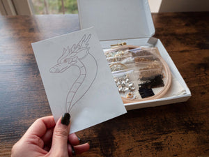 Year Of The Dragon Brooch Embroidery Kit For Beginners