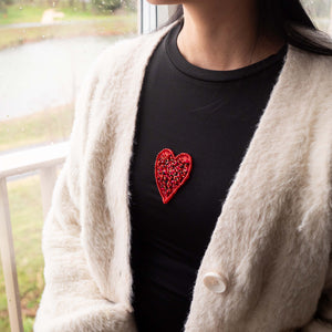 Tambour Embroidery Heart Clothes Patch Kit For Beginners