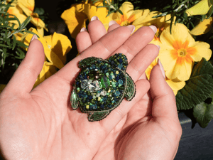 Adopt a Turtle Embroidery Kit for Beginners