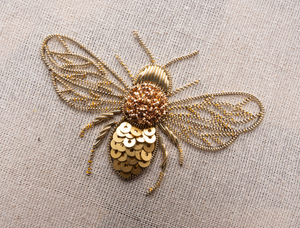 Save the Bees Goldwork Embroidery Kit for Beginners