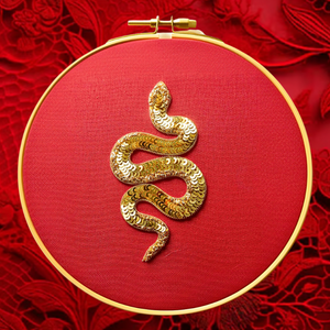 Year of The Snake Embroidery Kit for Beginners