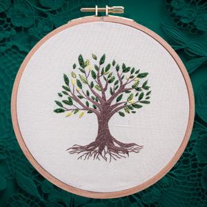 Tree of Life Embroidery Kit for Beginners